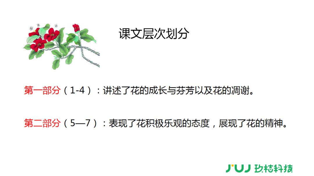 部编版六年级上册4《花之歌》讲解